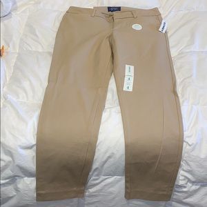 Old navy tan ankle pixie pants